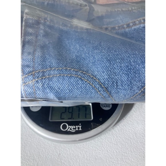 Levis 505 Regular Fit Straight Leg Blue Denim Jeans Mens 40x30 Medium Wash - Picture 7 of 7